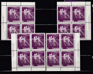 1972 #559 8¢ FIGURE SKATING ISSUE MS PLATE BLOCKS VFNH - Picture 1 of 2