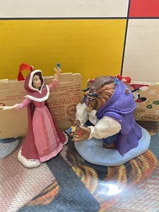 Disney Store beauty and beast storybook ornament Set - Picture 1 of 9