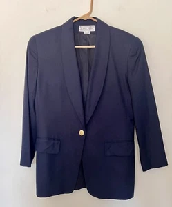 Vintage Jones Wear PETITE Größe 10P Blazer Marine Goldknöpfe Made in USA - Bild 1 von 6