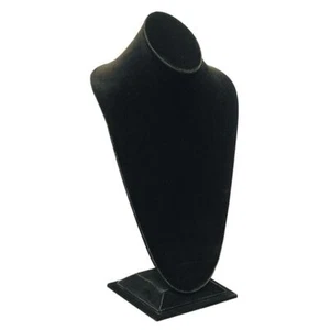 Black Velvet Jewelry Necklace Bust Necklace Display Stand ~ 18 Styles - Picture 1 of 24