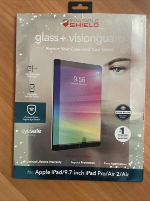 New InvisibleShield Glass+ VisionGuard For 9.7" iPad, iPad Pro, iPad Air & Air 2 - Image 1 of 4