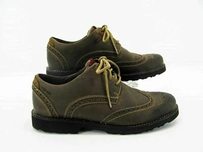 Zapato Dunham Hombre Revdare Talla 8 EEEE Impermeable Marrón Punta de Ala Oxford Usado qp Foto 1 de 4