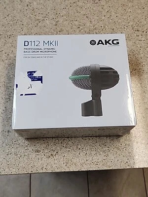 Harman AKG D112 MKII Professional Dynamic Bass-Drum Microphone NEW IN BOX V25 - Image 1 of 4