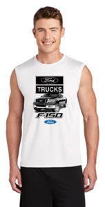 Ford F-150 T-shirt Mens Graphic Tees Sleeveless Muscle Tee Shirt Ford Trucks - Picture 1 of 4