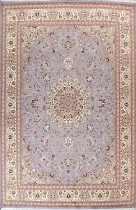 Vegetable Dye Floral Tebriz Wool/ Silk Oriental Area Rug Handmade 9x12 Carpet