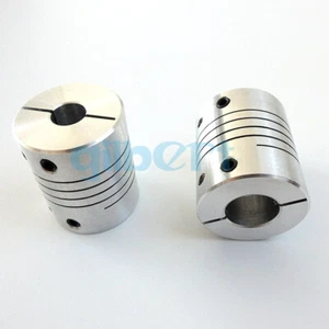 2pcs 20x25mm Aluminium 5-10mm Hole Coupler Flexible Shaft CNC Stepper Motor - Picture 1 of 4