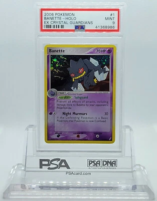 POKEMON EX CRYSTAL GUARDIANS BANETTE #1 HOLO FOIL CARD PSA 9 MINT #41368986 - Image 1 of 3