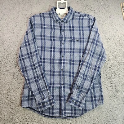 Penguin Munsingwear Flannel Shirt Mens Large Long Sleeve Button Down Plaid  - L - Image 1 of 4