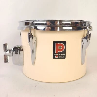 Premier 6.5x10" Blanco Concierto Tom Tambor + 3 Capas Abedul De Colección Pre-Internacional 9.5" Foto 1 de 4