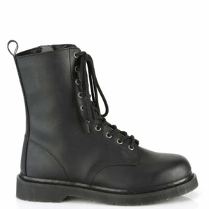 Demonia Bolt-200 Black Vegan Leather Unisex Boots • Ships in 2-4 Weeks • Gothic - Picture 1 of 4