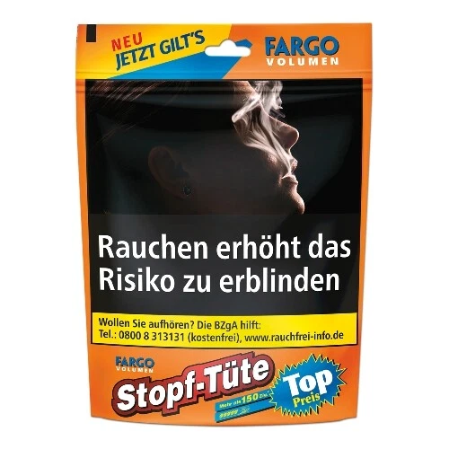 TÜTE Zigarettentabak Fargo Volumen Stopf Tabak 52 Gramm - Bild 1 von 1