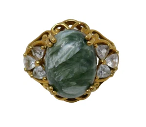 Karis GdB Seraphinite Cubic Zirconia Ring Size 7.5 - Picture 1 of 7