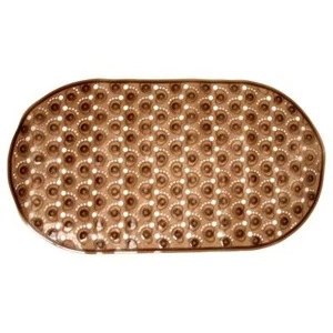 BABY FEET AMBER VINYL SHOWER SUCTION CUP BATH MAT LARGE 26" X14.5" BATHROOM NEW - Picture 1 of 12