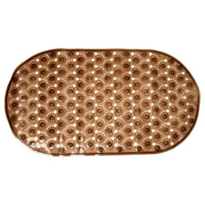 BABY FEET AMBER VINYL SHOWER SUCTION CUP BATH MAT LARGE 26" X14.5" BATHROOM NEW - Image 1 of 4