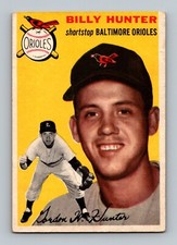 1954 Topps #48 Billy Hunter VGEX-EX Baltimore Orioles Baseball Card