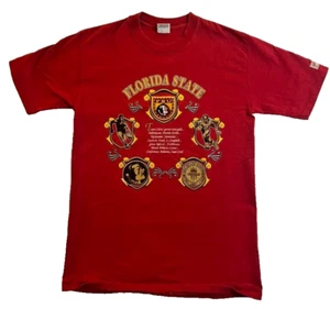 Logo e statistiche sportive scuola vintage FSU Noce moscata Mills taglia XL USA - Foto 1 di 9