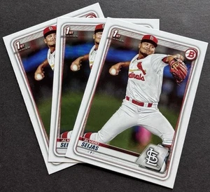 (3) 2020 Bowman 1st Bowman Paper Alvaro Seijas St. Louis Cardinals #BP-60 - Picture 1 of 1