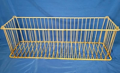Vintage Antique Industrial Wire Rack Basket Heavy Gauge Distressed Patina 26 in. - Image 1 of 4