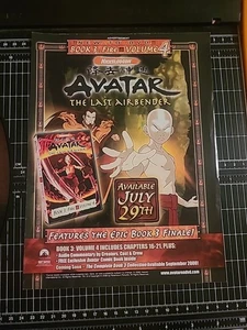Avatar The Last Airbender Book 3 Fir3 Volume 4 Print Ad 2006 8x11 Promo Wall - Picture 1 of 1