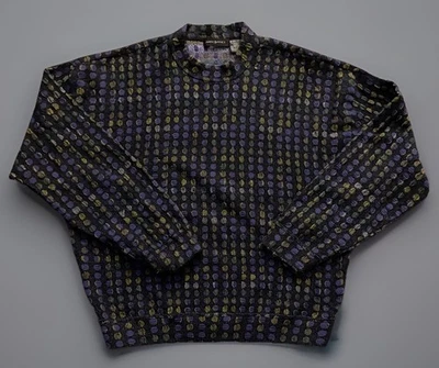 Suéter Jhane Barnes Patrón Geométrico Mezcla Lana Multicolor De Colección XL JBHS Foto 1 de 4