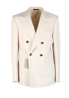 Abrigo Chaqueta Blazer TOM FORD Atticus Doble Pecho Blanco Off Sport Nuevo Con... Foto 1 de 4