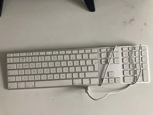 Apple A1243 Wired Usb Aluminium Numeric Keyboard Fully Working, Good Condition - Photo 1/6