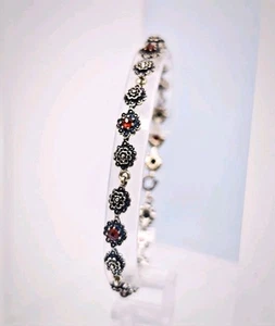 Filigranes Granat Armband * 925 Silber * Edelstein Antik Schmuck - Bracelet Rot - Bild 1 von 4