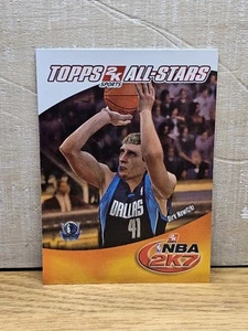 2006 Topps NBA 2K7 All-Stars Dirk Nowitzki #12 Dallas Mavericks - Imagen 1 de 10