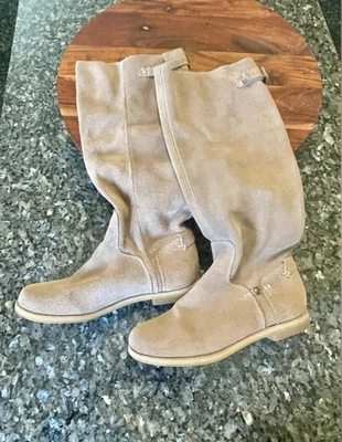 Botas hasta la rodilla de gamuza tostada Reef High Desert para mujer talla 7 otoño gamuza suave Foto 1 de 4