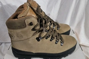 Timberland World Hiker Mid WP Boots Beige Men Size 7.5 New No Box Top Defects - Picture 1 of 9