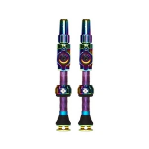 Muc-Off Big Bore Lite Tubeless Valve Stems - Large, 45mm, -Iridescent - Picture 1 of 2