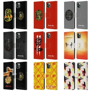 OFFICIAL COBRA KAI GRAPHICS LEATHER BOOK WALLET CASE FOR APPLE iPHONE PHONES - Picture 1 of 15