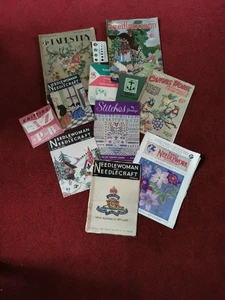 Old Magazines Leaflets Needlework Sewing Tapestry Vintage X 11 - Picture 1 of 6