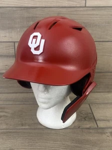 Oklahoma Sooners Baseball-Schlaghelm in Originalgröße mit erhöhtem 3D-Logo. Rot. - Bild 1 von 11