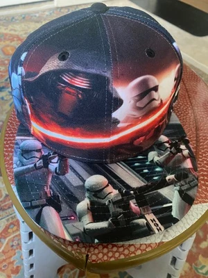 Star Wars Force Awakens Stormtroopers Men's All Over Battle Fitted Cap Hat sz 7 - Изображение 1 из 3