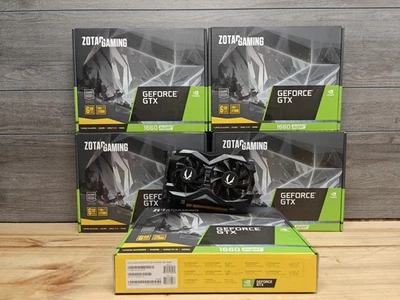 Lote de 5 tarjetas gráficas ZOTAC GeForce 1660 Super 6 GB Foto 1 de 4