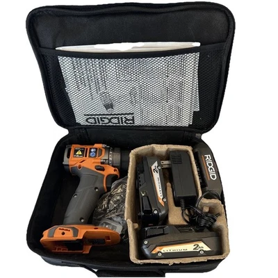 Ridgid 18V 1/2 in Subcompact Drill Driver Kit Brushless (2) 2 Ah Battery R87012K - Image 1 of 4