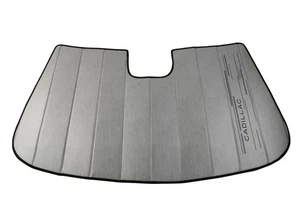 2026 Cadillac VISTIQ Windshield Sunshade Pkg 42923123 Silver w/ Logo OEM GM - Picture 1 of 2