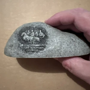 Vintage Stone Mountain Georgia Souvenir Granite Craft 1980's Rock - Picture 1 of 4