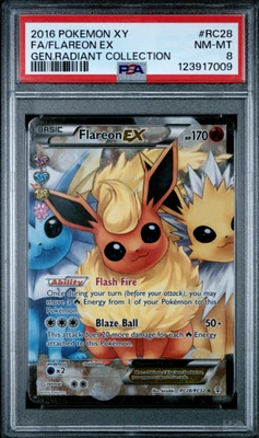 Flareon EX (Full Art) RC28-32 Generations: Radiant Collection Holo - Image 1 of 2
