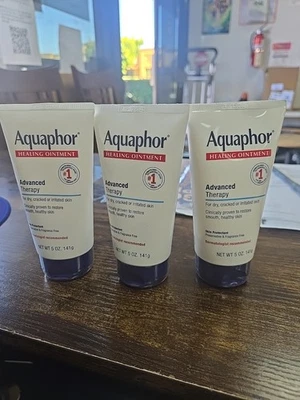 Nuevo 3x Aquaphor ungüento curativo para piel seca o irritada 5,0 oz. Exp: 6/26+ Foto 1 de 3