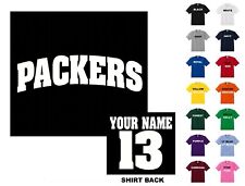 Packers College Letters Football Custom T-shirt #234 - Free Shipping  