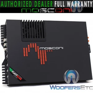 AMPLIFICADOR DE COCHE MOSCONI ONE100.6 AMP 6 CANALES 100W X 6 CLASE AB HECHO EN ITALIA NUEVO - Imagen 1 de 12