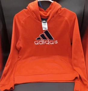 Adidas Youth Pullover Hoodie - Orange Size L/G (14/16) - Picture 1 of 6