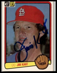 1983 Donruss #343 Jim Kaat Auto Signed IP Autograph St. Louis Cardinals HOF - Picture 1 of 2