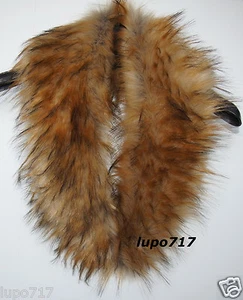 MEZCLA MARRÓN LUJO CAPAS MULLIDO IMITACIÓN PIEL CUELLO BUFANDA CALENTADOR NUEVO - Imagen 1 de 5