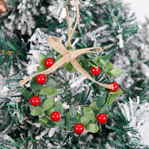 New Christmas Mini Trumpet Wreath Pendant Christmas Tree Pendant Holiday Scene