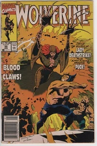 ❌ - Wolverine #35 (1991) Marvel - Newstand, Lady Deathstrike - Picture 1 of 2