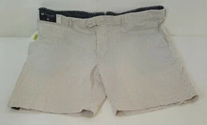 Daniel Cremieux Newport Khaki White Striped Men's Shorts 40x9 NWT $69.50 - Picture 1 of 3