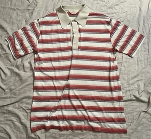 Vintage Jantzen polo short sleeve striped multicolor shirt mens XL pre owned - Picture 1 of 9